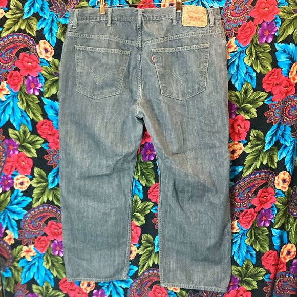 MEN'S LEVIS PANTS 559 ™ RELAXED STRAIGHT FIT MENS SIZE 44X30 GREY JEAN PANTS - Picture 2 of 3